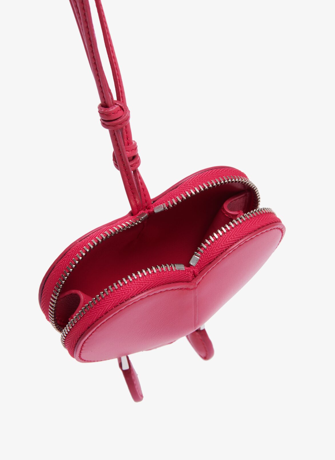 COEUR MINI LEATHER BAG ALAÏA RASPBERRY PINK COEUR MINI LEATHER BAG